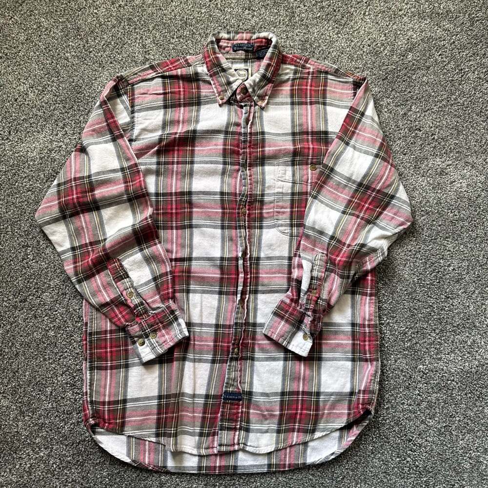 G.H. Bass & Co. Wilton Flannel Plaid Button-Down Shirt Men’s Small
